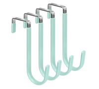 KNBHGUJMD Over Door Hooks, Over Door Hooks Multicolor 18 pcs(Light Green)