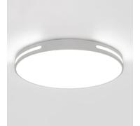 KNBVFHG 1-Light Metal Bright Ceiling Lamp Fashionable Close to Ceiling Lights with Acrylic Lampshade Elegant Panel Lamps Three-Color Dimming Embedded Lighting Fixture Lounge Hallway Home Office Porch