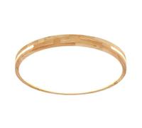 KNBVFHG 15.7 in Panel Design LED Ceiling Lights Ultra-Thin Wooden Ceiling Lamp Recessed Installation 3-Color Dimming Flat Light with Acrylic Lampshade Lighting Fixture Bedroom, Kitchen, Living Room