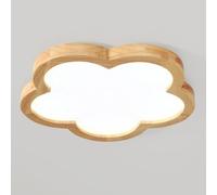 KNBVFHG 21.6in Indoor Wooden Ceiling Lights Adjustable Three-Color Ceiling Lamp Creative Modern Minimalist Lighting Fixture Recessed Installation Elegant Panel Lamps Lounge Hallway Home Office Porch