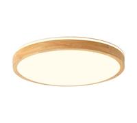 KNBVFHG Adjustable Three-Color Ceiling Lamp Indoor Wooden LED Ceiling Lights Chinese Style 3 Color Temperatures Panel Lamps Thin Flat Modern Flush Mount Lighting Fixture Bedroom, Kitchen, Living Room