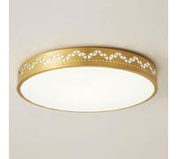 KNBVFHG All-Copper Living Room Lamp Nordic Personalized LED Ceiling Lights Thin Flat Modern Flush Mount Lighting Fixture 3 Color Temperatures in One 3000k/4500k/6500k Lounge Hallway Home Office Porch