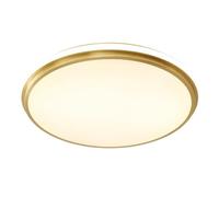 KNBVFHG All Copper Round Bedroom Ceiling Lamp Nordic Ultra-Thin LED Ceiling Lights Balcony Corridor Hallway Lighting Fixtures Three-Tone Light Elegant Panel Lamps for Closets, Kitchens, Stairwells
