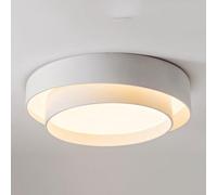 KNBVFHG Iron Art and Acrylic Close to Ceiling Lamp Non-Dimmable Round Flush Ceiling Light Double Layer LED Household Lamp Shade Nordic Minimalist Lighting Fixture for Home,Kitchen,Hallway,Living Room