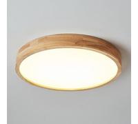 KNBVFHG LED Ultra-Thin Bright Ceiling Lights 3000K-6000K Dimming Ceiling Lamp Warm Romantic Flush Mount Flat Light Chinese Style Indoor Wooden Lighting Fixture for Living Room Kitchen Office Hallway