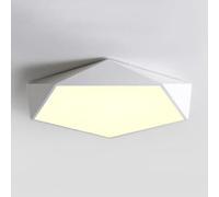 KNBVFHG Minimalist Modern Style Ceiling Lamp Geometric Polygon Bedroom LED Ceiling Lights Macaron-Colored Ultra-Thin Bright Lighting Fixture Three-Tone Light Elegant Panel Lamps for Home Office Porch