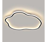 KNBVFHG Three-Color Dimming LED Ceiling Lights Semi-recessed Installation Lamp with Acrylic Lampshade Elegant Panel Lamps Warm Romantic Flush Mount Lighting Fixture Bedroom, Kitchen, Living Room