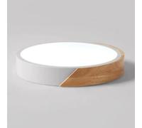 KNBVFHG Three-Tone Dimmable Bedroom Lights Minimalist Room Wooden Ceiling Lamp Modern Warm Romantic Elegant Panel Lamps Nordic Round Creative Study Room Lighting Fixture Lounge Hallway Office Porch