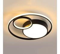 KNBVFHG Tri-Color Dimming LED Ceiling Lights Energy Saving Round Nordic Ceiling Lamps Side Emitting Design Lighting Fixture with Acrylic Lampshade Fashionable Flat Light Lounge Hallway Home Office