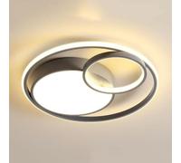 KNBVFHG Tri-Color Dimming LED Ceiling Lights Energy Saving Round Nordic Ceiling Lamps Side Emitting Design Lighting Fixture with Acrylic Lampshade Fashionable Flat Light Lounge Hallway Home Office