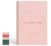KNDRD One Simple Thing: A Wellness Journal for Women - Daily Self Care, Check-in, Gratitude & Wellness Prompts for Mental Health and Personal Growth. A5 - 3 months. (Blossom - Premium Linen)
