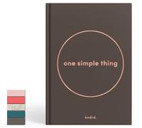 KNDRD One Simple Thing: A Wellness Journal for Women - Daily Self Care, Check-in, Gratitude & Wellness Prompts for Mental Health and Personal Growth. A5 - 3 months. (River Stone - Premium Linen)