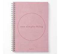 KNDRD One Simple Thing: A Wellness Journal for Women - Daily Self Care, Check-in, Gratitude & Wellness Prompts for Mental Health and Personal Growth. A5 wellness journal - 3 months. (Blush)