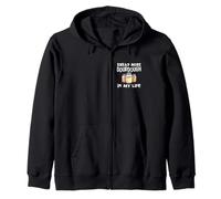 Knead More Sourdough In My Life Baker Bread Lover Pun Fun Zip Hoodie