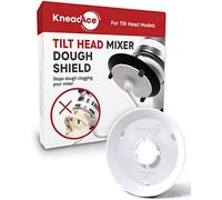 KneadAce Dough Hook Shield For KitchenAid - Prevents Your Dough from Climbing Up and Clogging Up Your Mixer - Mess Free Mixer Accessory Compatible With Most C Shape Dough Hooks (White)