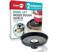 KneadAce Spiral Dough Hook Shield For kitchenaid Mixer-Prevents Dough from Clogging Your Bowl Lift Mixer- Compatible With KitchenAid Dough Hook. (With 2 Adapters-Fits All KA Spiral Hooks)