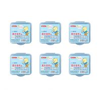 kneaded Eraser Set of 6 Colorful Stretchable Putty for Residue-Free Graphite Lifting and Artistic Sketching Drawing (Blue)
