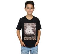 Knebworth Poster T-Shirt Pink Floyd Black 7-8 Years