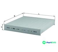 KNECHT CABIN AIR FILTER LA184 FOR CITROËN PEUGEOT