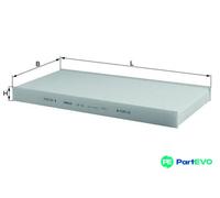 KNECHT CABIN AIR FILTER LA78 FOR FORD