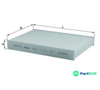 KNECHT CABIN AIR FILTER LA87 FOR RENAULT
