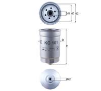 Mahle Fuel Filter KC101 3192226910 3192226910AR 319222BA00 319223E200 3197025850