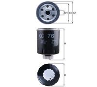 KNECHT KC 76 Fuel filter for MITSUBISHI,RENAULT,VOLVO