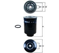 Fuel Filter fits TOYOTA DYNA 2.4D 2.5D 2.8D 3.0D 1977 on Mahle 2330164020 New
