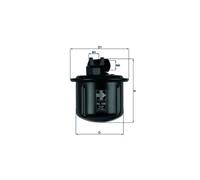 Knecht Filter Fuel Filter In-line KL 108 for Honda & Rover