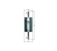 Fuel Filter KL559 Genuine Mahle 1208747 1208762 1212739 1224577 1308406 1348376