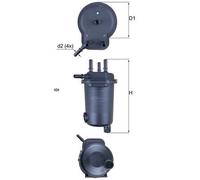 KNECHT KL 600D Fuel filter for RENAULT,SUZUKI