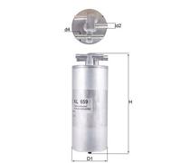 MAHLE KL 659 Fuel filter
