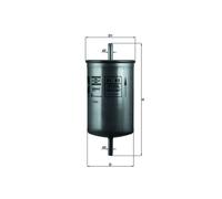 MAHLE KL 85 Fuel filter