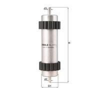 KNECHT KL 915 Fuel filter for AUDI