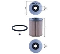KNECHT KX 206D Fuel filter for ,ABARTH,ALFA ROMEO,AUDI,BMW,CHEVROLET,CHRYSLER,CI