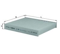 MAHLE LA 345 Interior Cabin Air Filter - Pollen Filter - Car