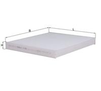 Cabin filter Particulate Filter LA 586 KNECHT for SUZUKI NISSAN