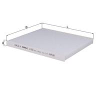 MAHLE LA 832 Interior Cabin Air Filter - Pollen Filter - Car