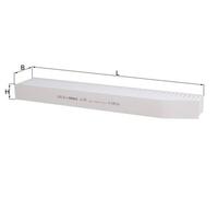 Cabin Filter LA897 Mahle 05013595AA 05013595AB 5013595AA K82204691 5013595AB