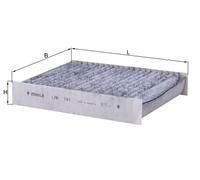 KNECHT LAK 141 Filter, interior air for ALFA ROMEO