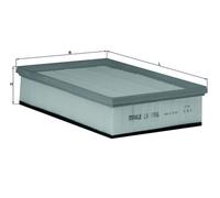 MAHLE LX 1706 Air filter