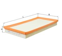 Mahle Air Filter LX1818 fits Kia Carens Shuma - Genuine Part