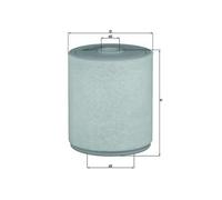 MAHLE LX2049/4 Air Filter Insert 162mm Outer Diameter Fits Audi A6 A6 Allroad A7