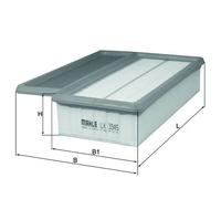 MAHLE LX 3345 Air filter