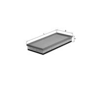 Air filter Filter Insert LX 596 KNECHT for VOLVO S40 I V40 Estate