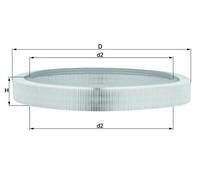 KNECHT LX 61 Air Filter for MERCEDES-BENZ