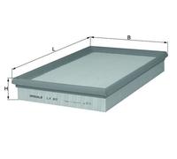 MAHLE LX 63 - Air Filter Car - Engine