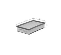 Air Filter LX864 Mahle 7E0129620A 7H0129620A 76598700 Genuine Quality Guaranteed