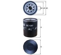 MAHLE/KNECHT Oil Filter for FIAT 500L X 1.4, Tipo 1.4, 1.4 LPG 55242758
