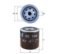 MAHLE Oil Filter Spin on - OC140